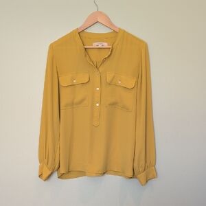 LOFT Golden Yellow Blouse